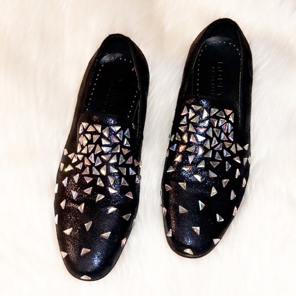 MORETTI BLACK LABEL Embellished Loafers - Picture 2 of 7